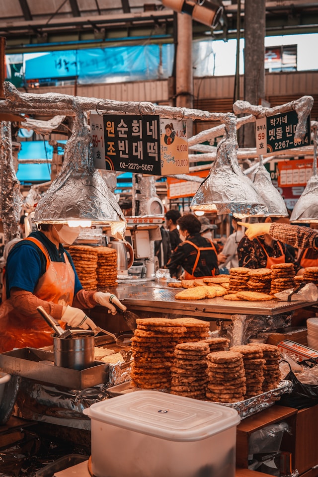 Comida mercado coreano